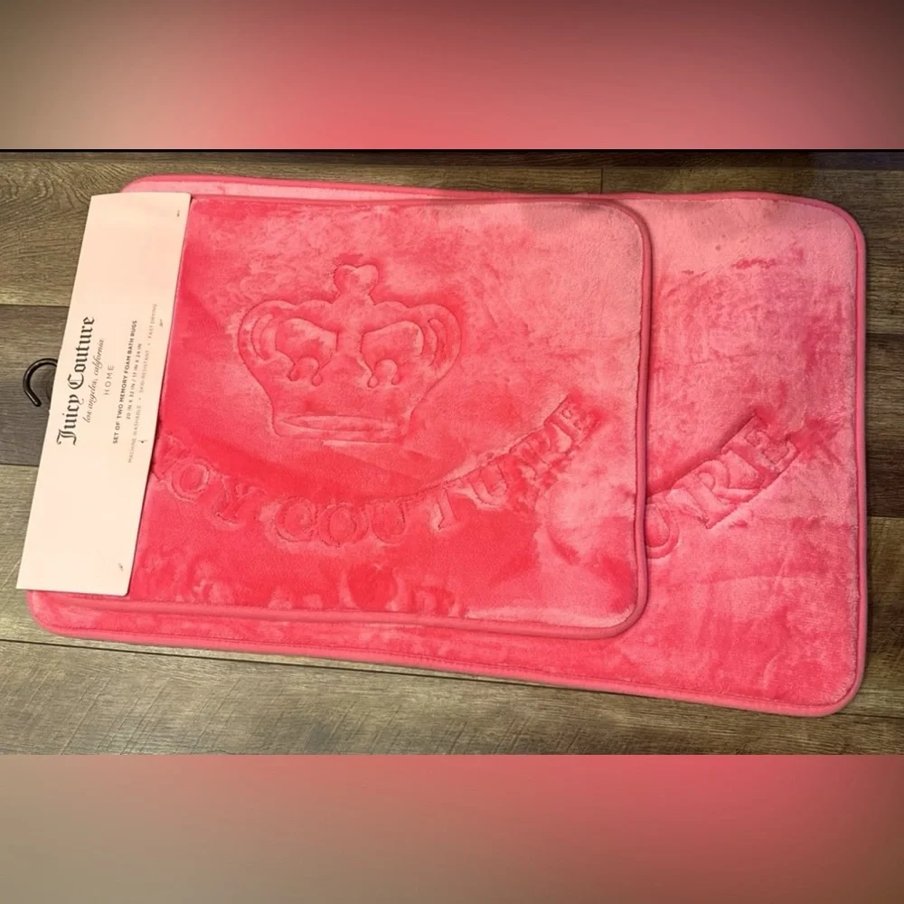 Juicy Couture Memory Foam Bath Mat Set